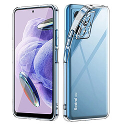 Htdmobiles Xiaomi Redmi Note 12 Pro+ Coque gel TPU + verre trempé - Transparent - Protection efficace
