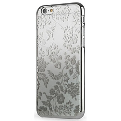 Meliconi Coque Apple iPhone 6/6s - Mirroir Flowers Silver