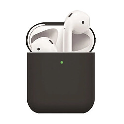 Coque AirPods (2019/2016) Étui silicone - Design mat - Noir