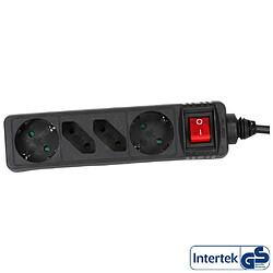 Inline Multiprise 4 ports - Noir