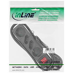 Inline Multiprise 4 ports - Noir