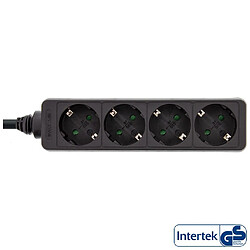 Inline Multiprise 4 prises - Noir