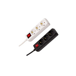 Acheter Ledkia Bloc multiprise 3 prises Schuko - Blanc