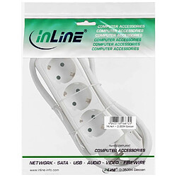 Inline Power Strip 3 ports - Blanc