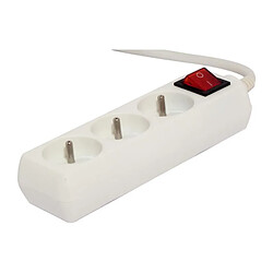 Multiprise avec interrupteur 3 prises