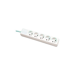 Abi Diffusion Dexlan Multiprise 5 prises - Blanc