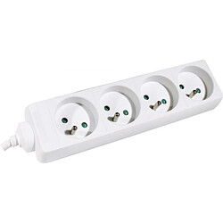 Abi Diffusion Abi_diffusion Dexlan 4 prises - Blanc