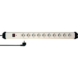 Multiprise parafoudre 10 prises - Blanc