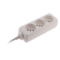 Zenitech Bloc 3 prises 16A - Blanc