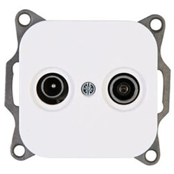 Prise d’antenne encastrée - blanc