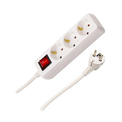 Avis Ledkia Multiprise 3 prises Schuko - Blanc