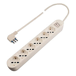 Poly Piscine Barre Multiprise 6 Prises - Blanc