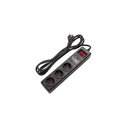 3m Ledkia Bloc multiprises 3 prises - Noir