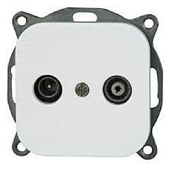 Prise d’antenne encastrée - blanc