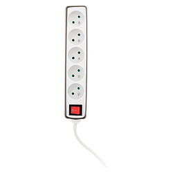 Zenitech Multiprise 5 prises - Gris