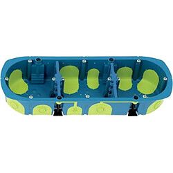 Bizline boîte d’encastrement multimatériaux, 3 postes