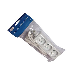 Multiprise 3 prises avec terre - Blanc