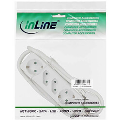 Inline Multiprise 4 ports - Blanc