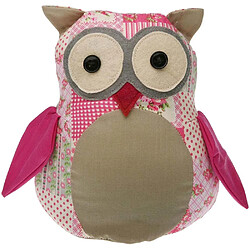 VERSA Cale-porte Hibou Fleuri