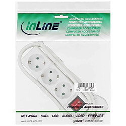 Inline multiprise 3 prises - Blanc