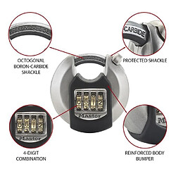 Master Lock Disque Cadenas - Inox pas cher
