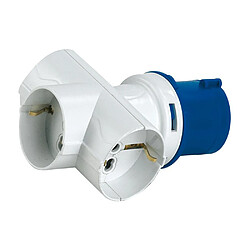 Adaptateur industriel 2P+T 16A - 3 prises