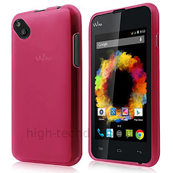 Htdmobiles HTD Mobiles Coque Wiko Sunset 2 Coque silicone gel fine - Rose - Protection contre chocs et rayures