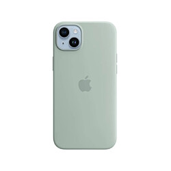 Apple Coque en silicone avec MagSafe pour iPhone 14 Plus - Bleu cactus