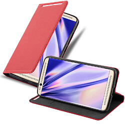 Cadorabo ZTE Axon 7 - Rouge Étui portefeuille Book Style - Protection complète - Fermeture magnétique