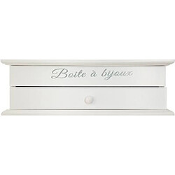 Boîte à Bijoux Vitrée Charme - Blanc