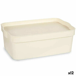 Kipit Boîte de rangement 6 L - Crème (12 unités)