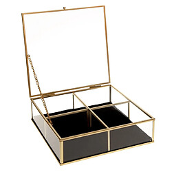 Atmosphera Boîte à bijoux en verre - Noir