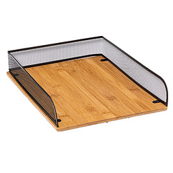 Five Simply Smart Range-documents pour bureau en métal et bambou HAVI - Noir