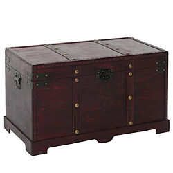 Mendler Coffre à trésor en pin - Marron