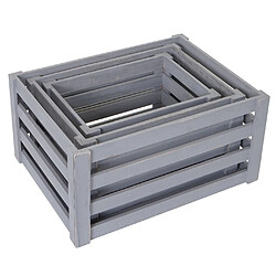 Avis Mendler Set de boîtes de rangement - Gris