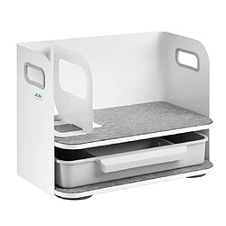 Organiseur de bureau avec tiroir - Blanc
