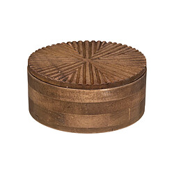 Atmosphera Boîte de rangement ronde - Marron