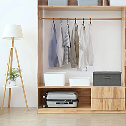 vidaXL Boîte de Rangement Tissu - Anthracite