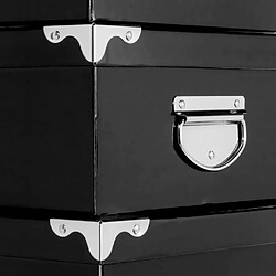 Five simply smart Lot de boîtes de rangement - Noir pas cher