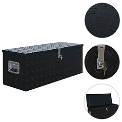 VidaXL Boîte Aluminium 1085x370x400 mm Noir
