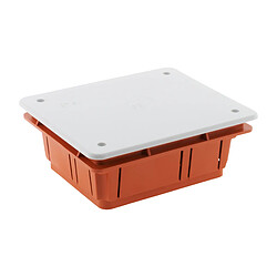 Zenitech Boîte de dérivation à encastrer 118 x 96 x 50mm - Rouge