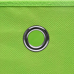 Acheter vidaXL Boîtes de rangement Vert - 32x32x32 cm - 10 pcs