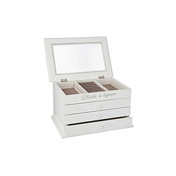 Atmosphera Boîte à bijoux 3 tiroirs - Blanc