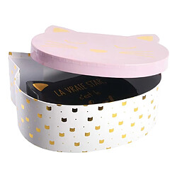 Acheter Dites le avec les mots boîtes de rangement chat - Rose