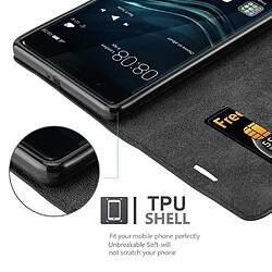 Acheter Cadorabo Coque Portefeuille pour Huawei P9 Plus - Noir Nuit