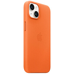 Avis Apple Coque Cuir MagSafe iPhone 14 - Orange