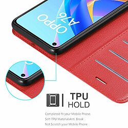 Cadorabo Coque Oppo A36/A76 - Rouge Cerise pas cher