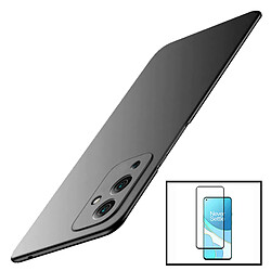 Phonecare Kit Verre + Coque OnePlus 9 Noir Kit protection intégrale - Film 5D + coque rigide SlimShield - Compatible OnePlus 9 - Élégance et protection