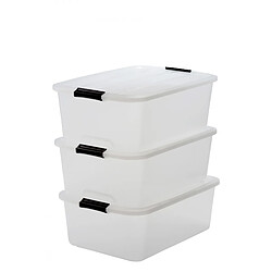 Iris ohyama Boîte de rangement plastique - Noir