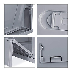 Helloshop26 Boîte de transport pliable - Gris